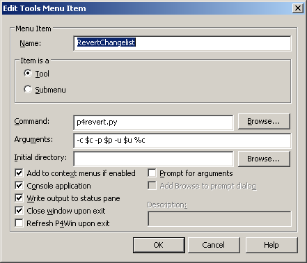 p4win tool setting